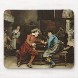 Two Men Talking in a Tavern Mouse Pad