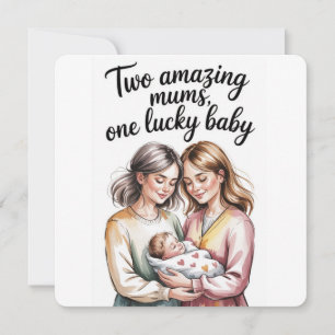 Two moms baby shower.