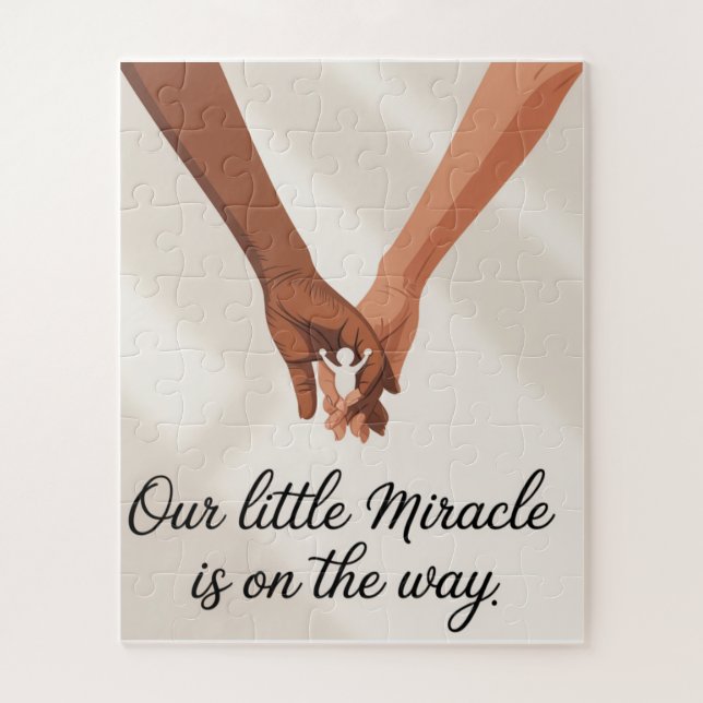 Two moms baby shower jigsaw puzzle (Vertical)