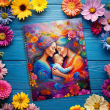 Two Moms with their Baby