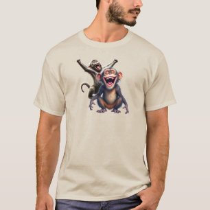 Two monkeys who died from laughter are celebrating T-Shirt