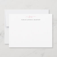 Two Monogram Girly Script Light Blush Pink Grey