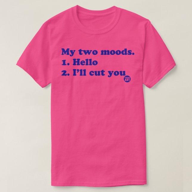 two moods T-Shirt (Design Front)