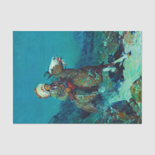 Two Moons by Frank Tenney Johnson Tissue Paper (Front)