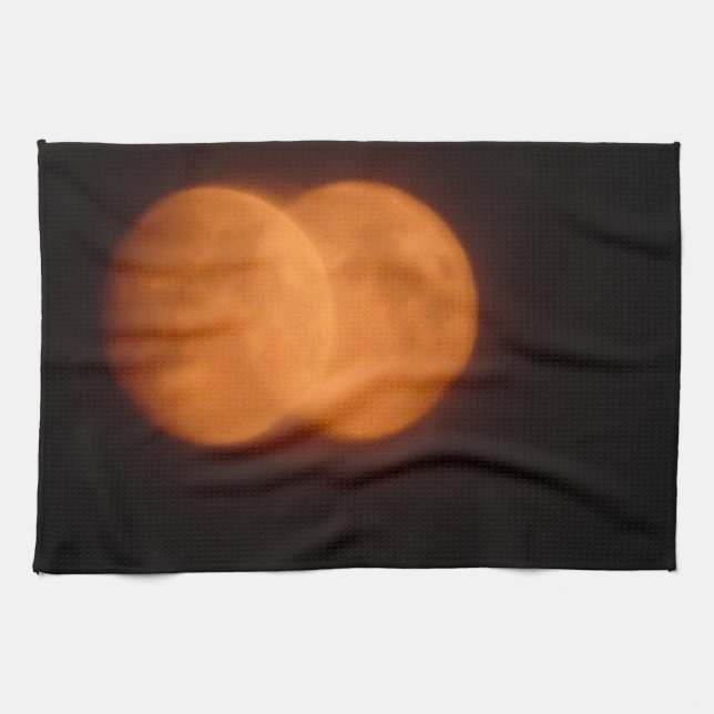 Two moons tea towel (Horizontal)