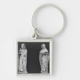 Two Mourners Key Ring