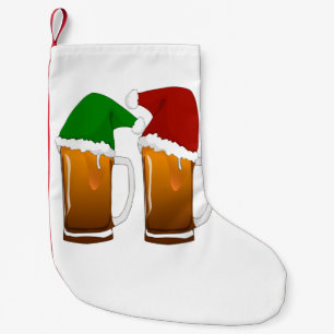 Two Mugs of Christmas Beer Cheer Small Christmas Stocking