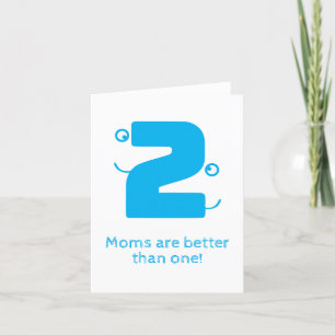 Two Mum's Thank You Card