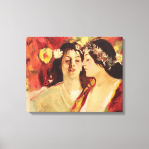 Two Muses of Spring (by Stefan Luchian) Canvas Print