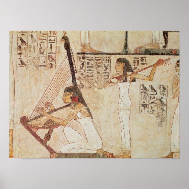 Two Musicians, from the Tomb of Rekhmire Poster (Front)