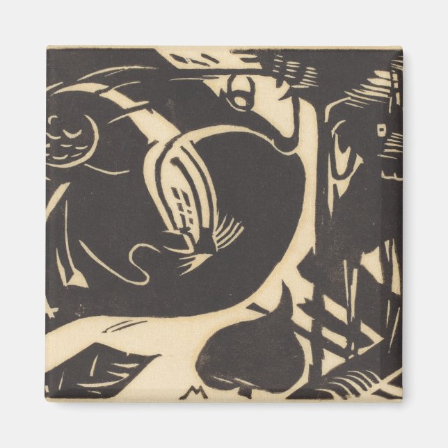 Two Mythical Animals Zwei Fabeltiere Magnet (Front)