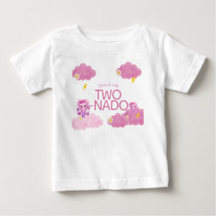 Two-Nado birthday, 2nd birthday party, tornado Baby T-Shirt
