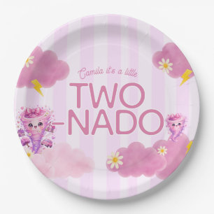 Two-Nado birthday, 2nd birthday party, tornado Paper Plate