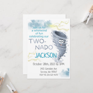Two-Nado Birthday Invitation