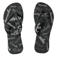 Two names couple pattern monogram black grey white