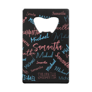 Two names couples pattern monogram blue light pink