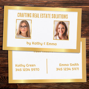 Two Names Real Estate Business Card