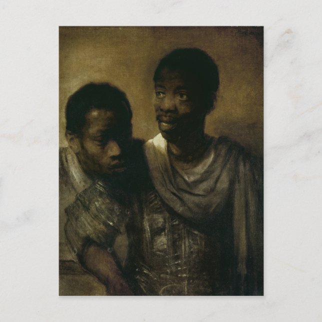 Two Negroes, 1661 Postcard (Front)