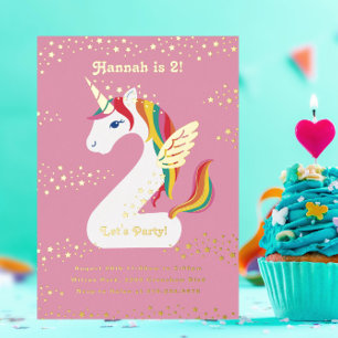 Two nicorn Unicorn Second Birthday Party