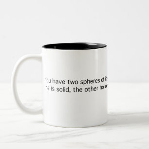 Two Nigh-Identical Spheres Two-Tone Coffee Mug