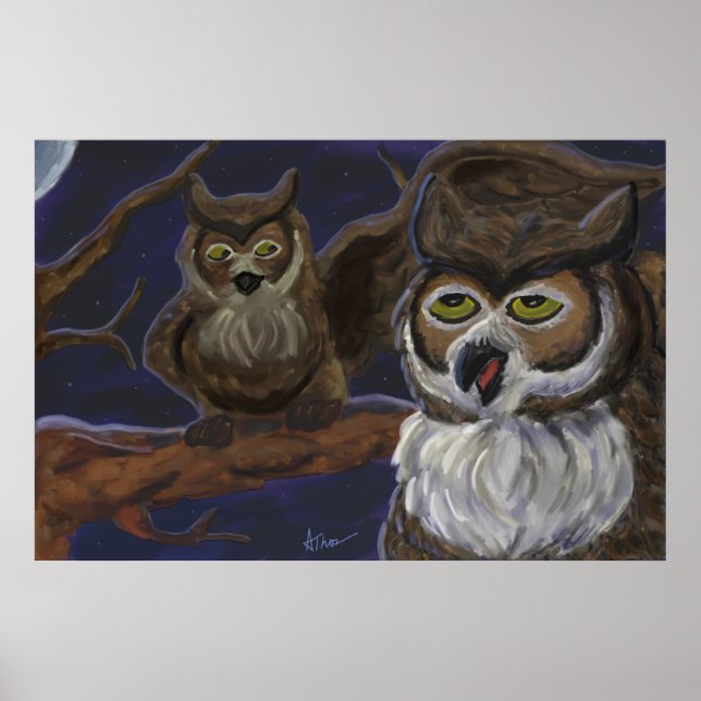 Two Night Owls Poster (Front)