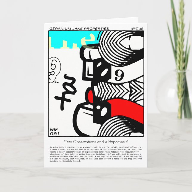 Two Observations and a Hypothesis Holiday Card (Front)