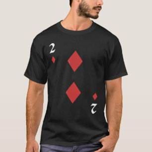 Two Of Diamonds Deck Of Cards Halloween Group Cost T-Shirt
