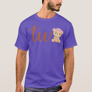 Two of The Birthday Girl Bear 1st Birthday Party G T-Shirt