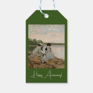 Two on the beach, Arvid Liljelund Gift Tags