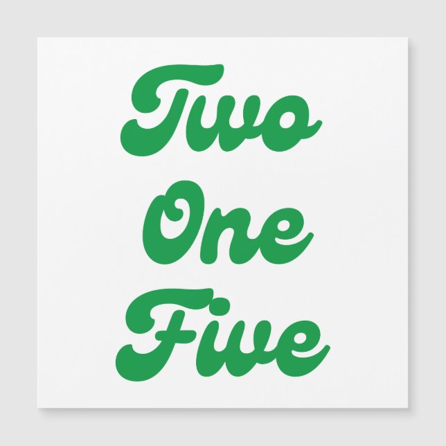 Two One Five Philly Area Code (Front)