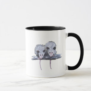 "Two Opossums" Ringer Mug