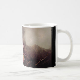 Two Orchids and a Mountain landscape Coffee Mug