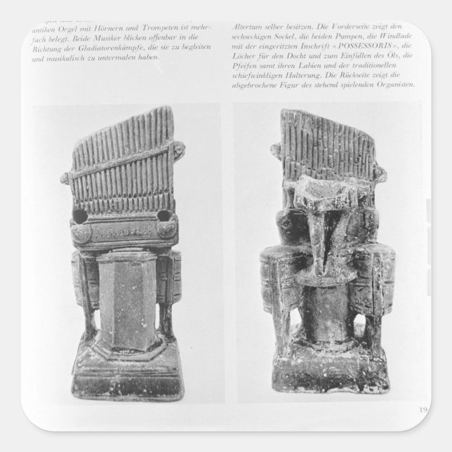 Two organs square sticker (Front)