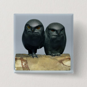Two Owls, 1903-04 15 Cm Square Badge