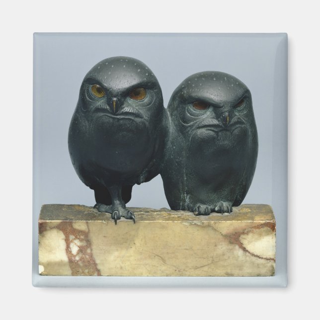 Two Owls, 1903-04 Magnet (Front)