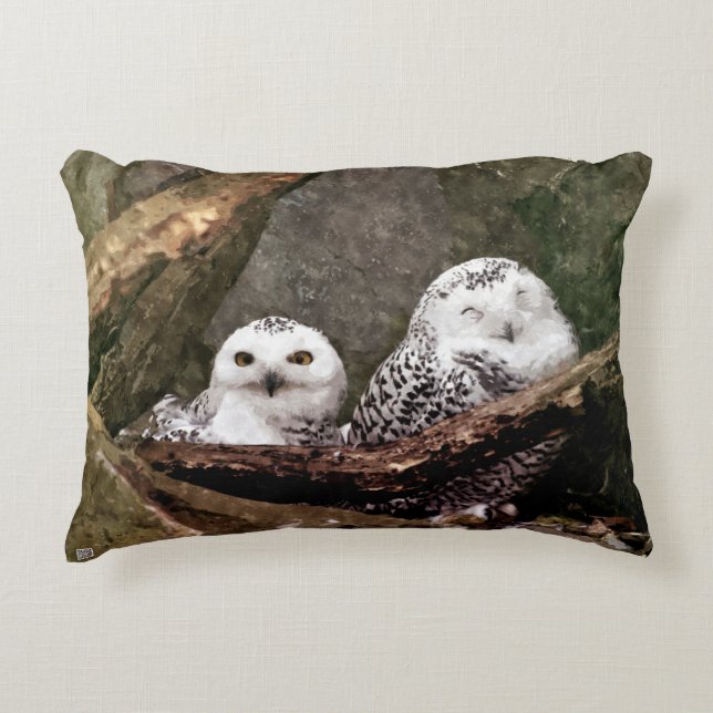 Two Owls Decorative Cushion (Front)