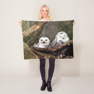 Two Owls Fleece Blanket