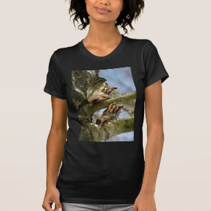 Two Owls in the Woods, birds, wildlife T-Shirt