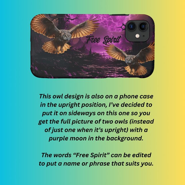 Two owls theme  Case-Mate iPhone case (Creator Uploaded)