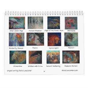 Two Page MediumCalendar, White Calendar