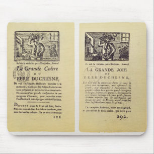 Two pages from 'La Grande Colere de Pere Mouse Pad