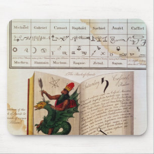 Two pages from 'The Magus' Mouse Pad