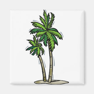 Two Palm Trees Magnet