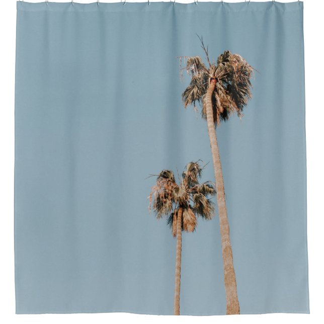 Two palm trees shower curtain (Front)