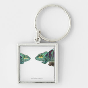 Two Panther Chameleons Nosy Be (Furcifer) Key Ring