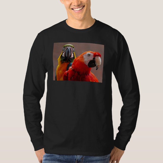 Two Parrots Closeup T-Shirt (Front)
