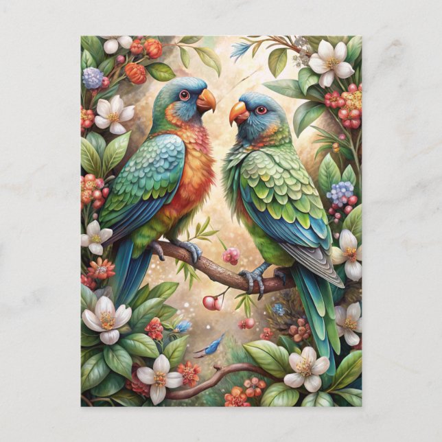 Two Parrots Postcard (Front)