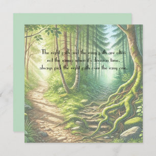Two Paths & Quote	 Card