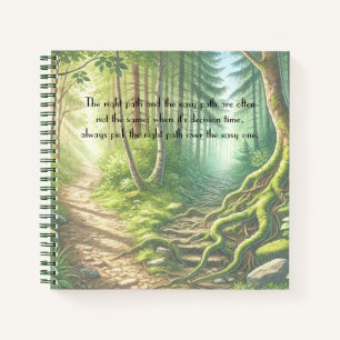 Two Paths & Quote	 Notebook
