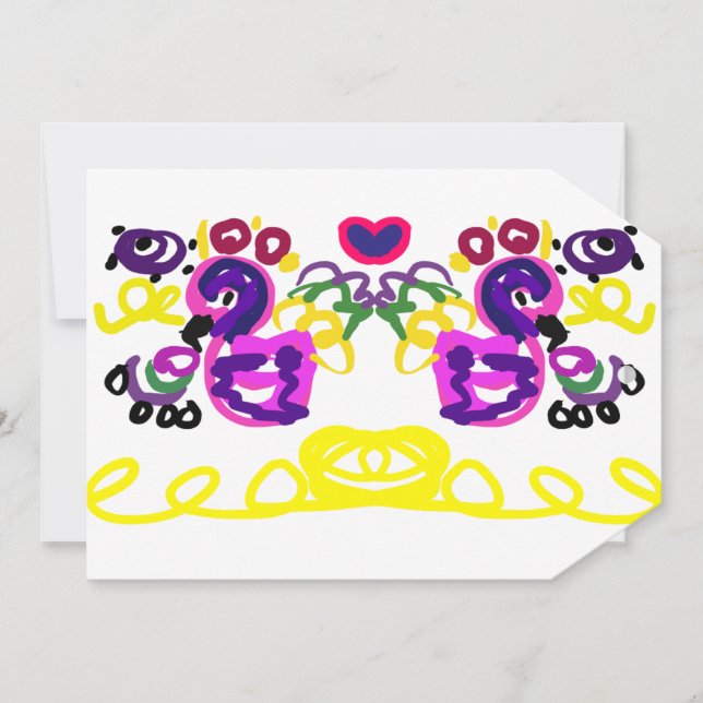 Two Peacocks  spring  Thank You Card (Front)